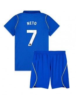 Otroški Nogometna dresi replika Chelsea Pedro Neto #7 Domači 2026-27 Kratek rokav (+ hlače)